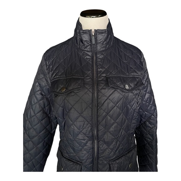 Barbour Down light jacket Navy Color sz 8 - Picture 3 of 8